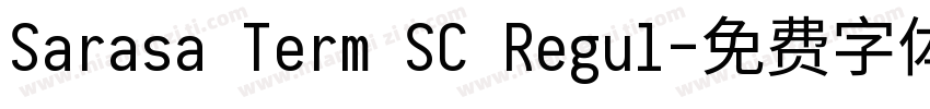 Sarasa Term SC Regul字体转换